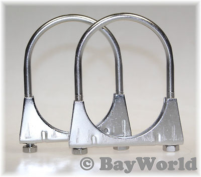 2 x Extra lange Edelstahl V2A M8x65mm Bügelschelle Antennen Montage Mastschelle 