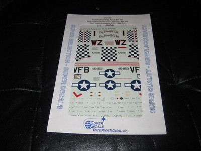 P-51D Mustang Aces 8th AF Maj. Fred Glover, Col. John Landers - SSI - 1/48