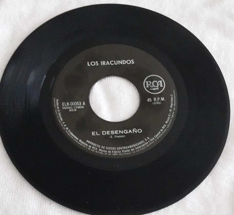 Los Iracundos, Vinyl 45rms - Image 2 of 2
