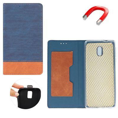 ^ SMART RETRO Case Etui Tasche Schutzhülle Cover Huawei P9 Lite Mini BLAU