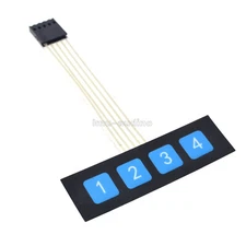 10pcs 1x4 4 key matrix membrane switch control panel slim keyboard keypad