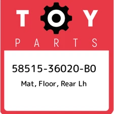 58515-36020-B0 Toyota Mat, floor, rear lh 5851536020B0, New Genuine OEM Part