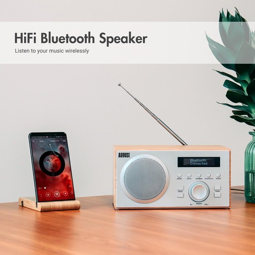 Digitalradio DAB DAB+ FM UKW Radiowecker Bluetooth Netzbetrieb Lautsprecher USB - Bild 4 von 7