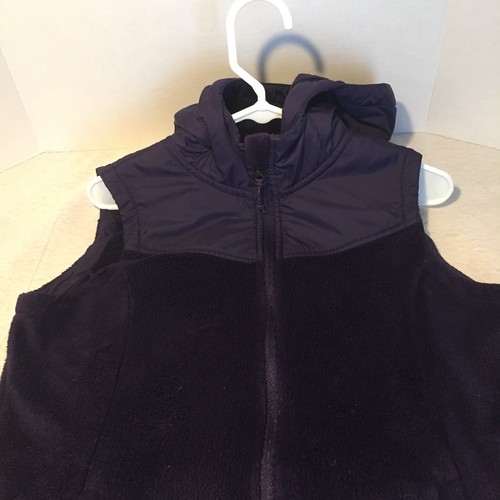 Live for Life Deep Purple Fleece Zip Vest Hooded Jacket Women’s Medium - Picture 6 of 12