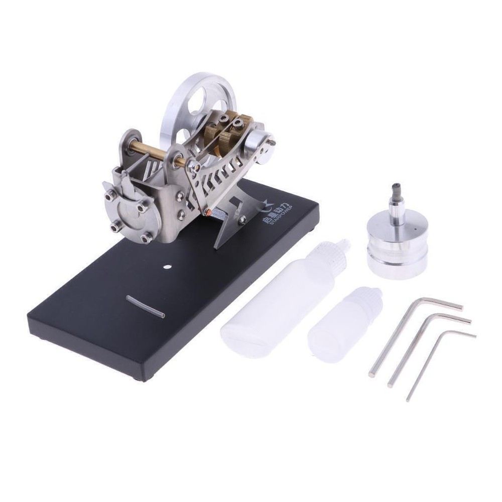 Metal Mini   Engine Model Motor Heat  Boys Girls Educational Toy