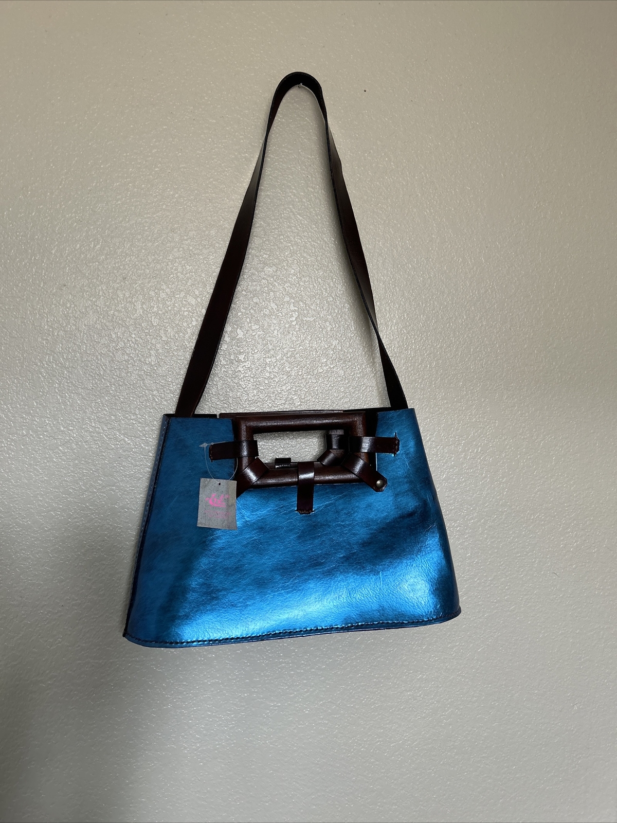 Wabags Metallic Blue Handbag eBay