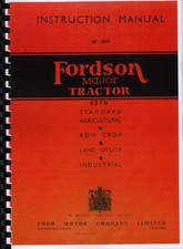 Fordson Major E27N Tractor Instruction Service Repair Manual