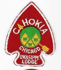BOY SCOUT  OA  7 OWASIPPE   CAHOKIA CHPTR  A2A       CHICAGO A.C.   ILL
