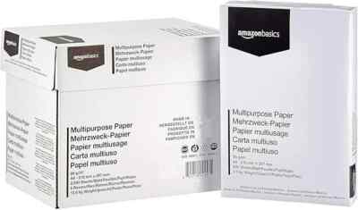 2x Amazon Basics Mehrzweck-Kopierdruckerpapier, A4, 80 g/m², 2.500 STÜCK Retoure