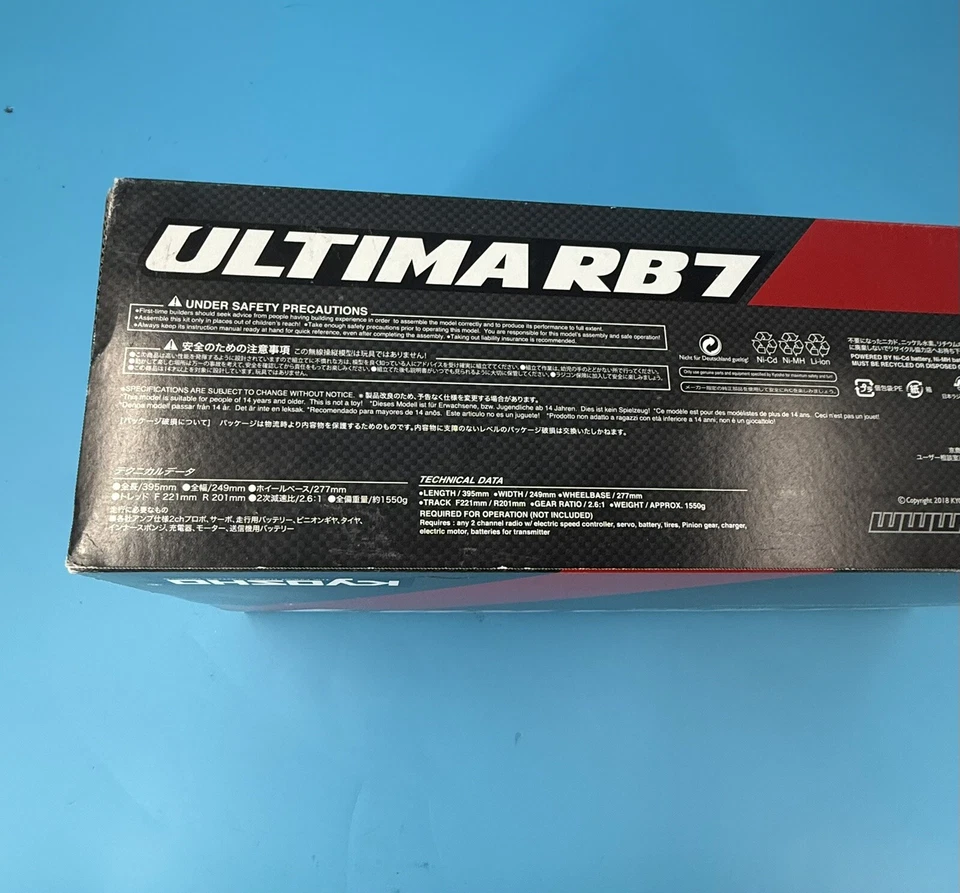 Kyosho Ultima RB7 1:10 2WD Electric Buggy Sealed Kit 34303 - Image 2 of 4