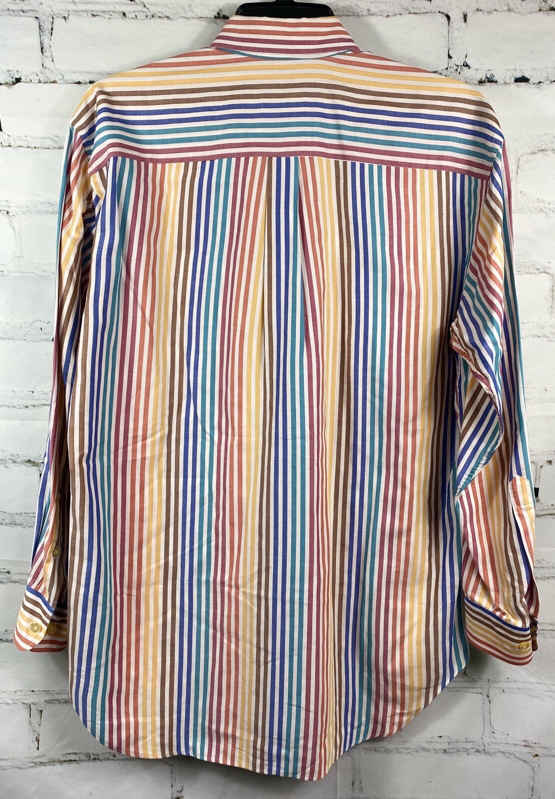 Robert Talbott Mens Medium Multicolor Stripe Long… - image 2