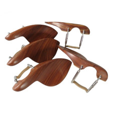 violin parts 10 pcs high quality rosewood violin chin rest 4/4 with bracket