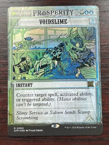1x FOIL BREAKING NEWS VOIDSLIME  - Outlaws - MTG Magic the Gathering - 第 1/1 張圖片