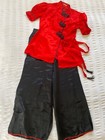Vintage Chinese silk pajamas robe lot of 3 1940s — photo 9