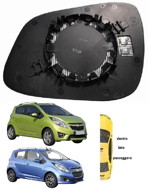 PIASTRA SPECCHIO RETROVISORE DX TERMICA CHEVROLET SPARK 2010-2015