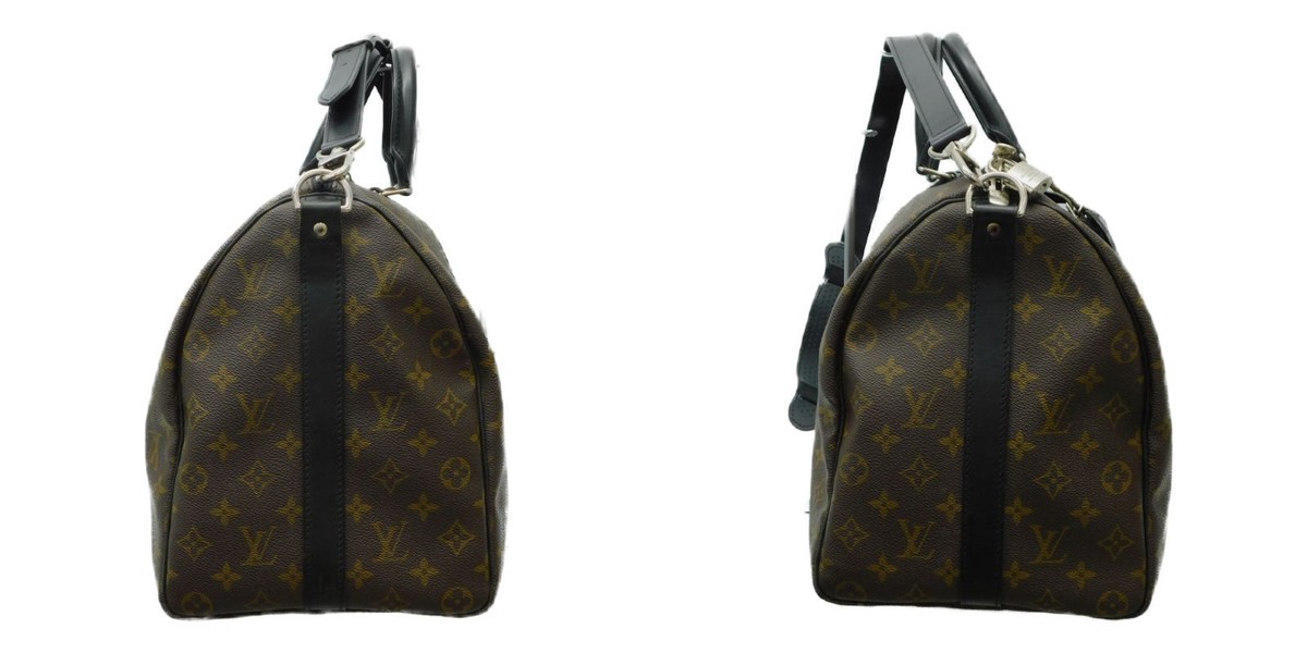 LOUIS VUITTON Keepall Bandouliere 45 Boston Bag Brown Monogram  
