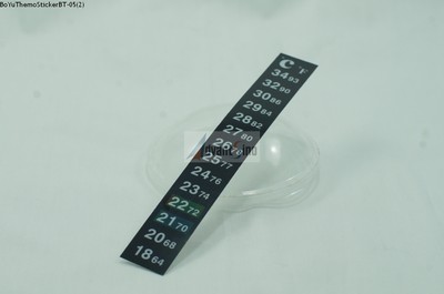 Dual Temperature Scales Super Thin Aquarium Thermometer Sticker (SHIP FROM USA)
