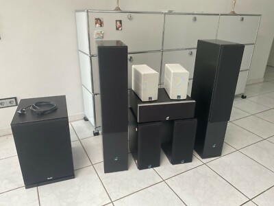 Highend Heimkino Home Cinema 7.1 ELAC ELEGANT 305 307 311 C100 JET + Teufel Sub