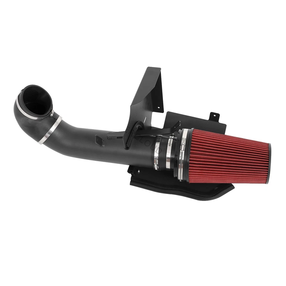 Kit de entrada de ar frio preto 4" + protetor térmico para 99-06 GMC/Chevy V8 4.8L/5.3L/6.0L - Imagem 3 de 4