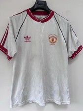 Manchester United Football Shirt Away 1991 Rare Original Adults Large