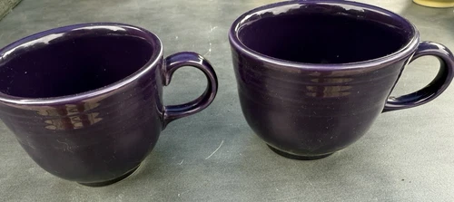 Fiesta Dinner Ware 2 - Plum Tea/Coffee Cups - Retired Color