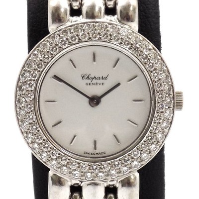 Wert 31000   Chopard Geneve Damen Quarz Uhr 899 Papiere 18 K Weißgold xxyy