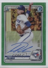 2020 Bowman Draft Chrome Picks Green Refractor 40/99 Trent Palmer Auto 0r4