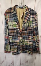 Vintage Polo Ralph Lauren India Madras Men Size S Patchwork Sport Coat Jacket