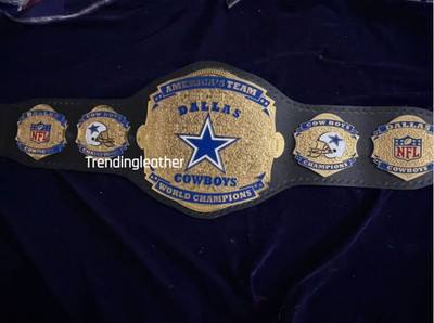 American Dallas cowboy Gold Plated  world championships belts adult size