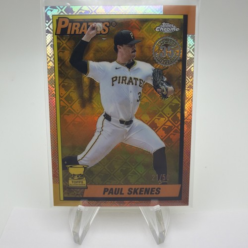 Paul Skenes [Gold Refractor] #90CB-13 2025 Topps Chrome Logofractor 1990 card