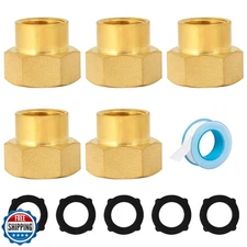 SUNGATOR 5 Pack 3/4" GHT Female x 1/2" NPT Female Garden Hose Ada