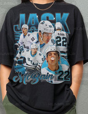 Vintage Jack McBain 22 - Utah Ice Hockey short sleeve black shirt VK11453