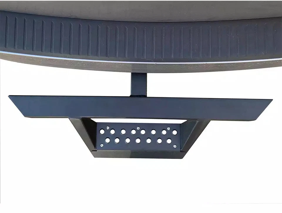 Black Horse 2" Inlet Impact Hitch Rear Step Black Steel Guard Fit All SUV IM-HSB - Image 3 of 4