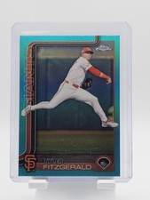 TYLER FITZGERALD 2025 TOPPS CHROME TEAL REFRACTOR /299 #30 GIANTS BASEBALL Q1300