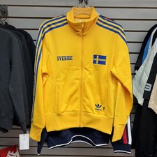 Chaqueta deportiva vintage Adidas Suecia Copa Mundial de la FIFA para mujer talla grande nueva Y2K