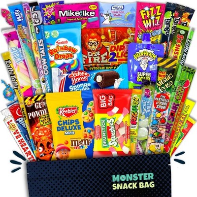 40 Trend-Süßigkeiten aus aller Welt, UK und den USA in einer XXL Box