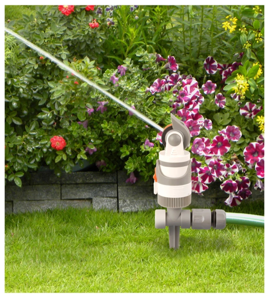 Gartensprenger Rotationsregner Rasensprenger Sprinkler Sektorenregner Bodenspieß - Bild 4 von 4