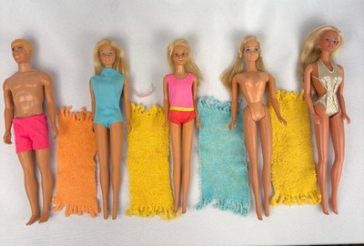 Vintage Sunset Malibu Barbie, Malibu Ken, Malibu Casey, Sun Gold & Rare PJ