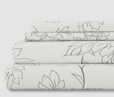 Ienjoy Home White The Timeless Premium Ultra Soft Pattern 4-Pc. Sheet Set, King