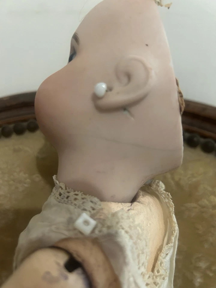 RAVISSANTE PETITE POUPÉE ANCIENNE BÉBÉ JUMEAU A RESTAURER  - Photo 4/4