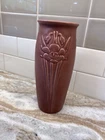 Antique 1929 2475  8.5” Rookwood Art Pottery Vase Matte Mauve W/Daffodils