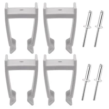 4 Pack Pontoon Top Bimini Clips, 1-1/4 Inch Square Tube Bracket, Boat Parts