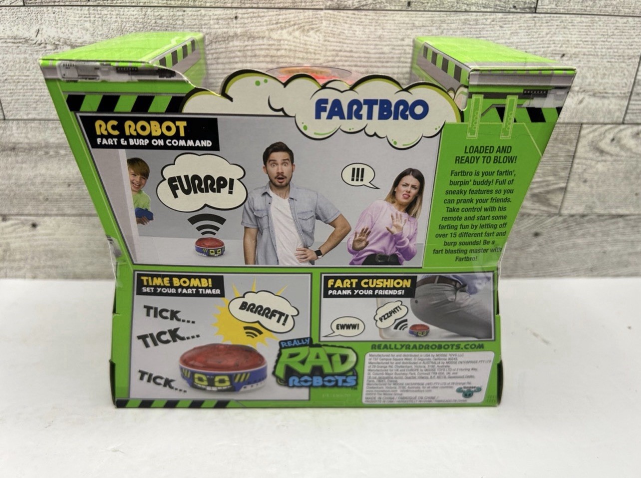 NEW R.A.D. Robots Fartbro - Electronic Remote Control Farting Robot ...