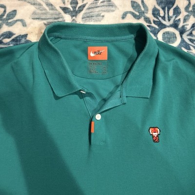 Nike Tiger Woods Frank Polo Golf Masters Augusta Shirt Mens XL Teal Green