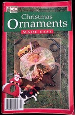 Vintage Hobby & Craft Series Christmas Ornaments Made Easy 1994 Book W/Patterns