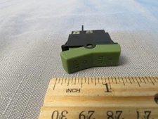 Rocker Switch R40 DPST ON/OFF Panel Mount Green