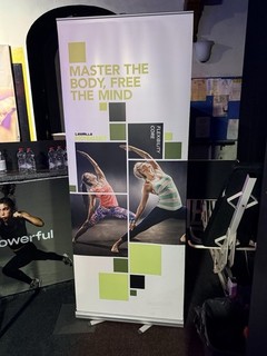 Les Mills BODYBALANCE Pop Up Banner Rare