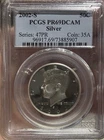 2002-s SILVER Kennedy Half Dollar PCGS Proof PR69DCAM