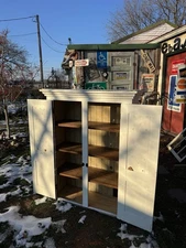 Primitive Farm House Wood Jelly Cupboard Pantry Kitchen  Cabinet  Farm Fresh