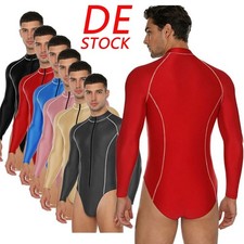 Herren Bodysuit Einteiler Aktive Base Layers Unterwäsche Party Skinny Stretchy